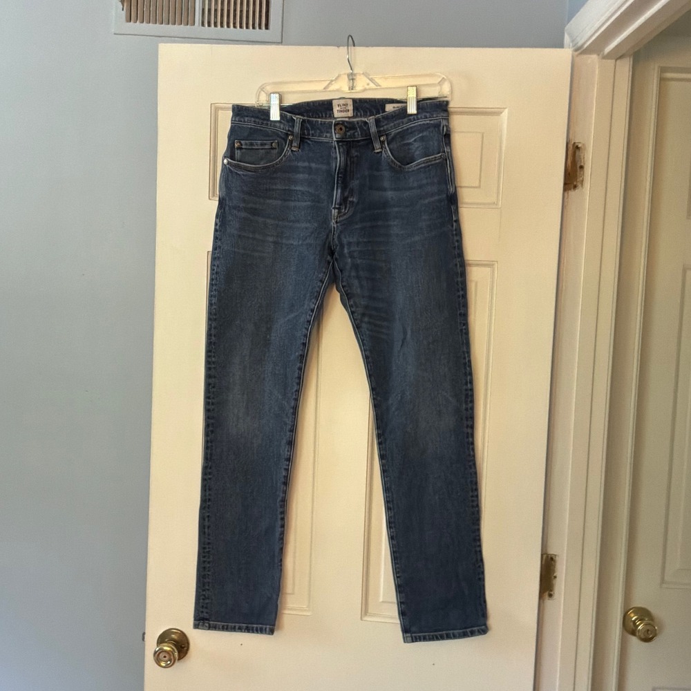 Flint and Tinder Slim Fit Jeans 31x32 Blue Denim Huckberry Workwear Americana